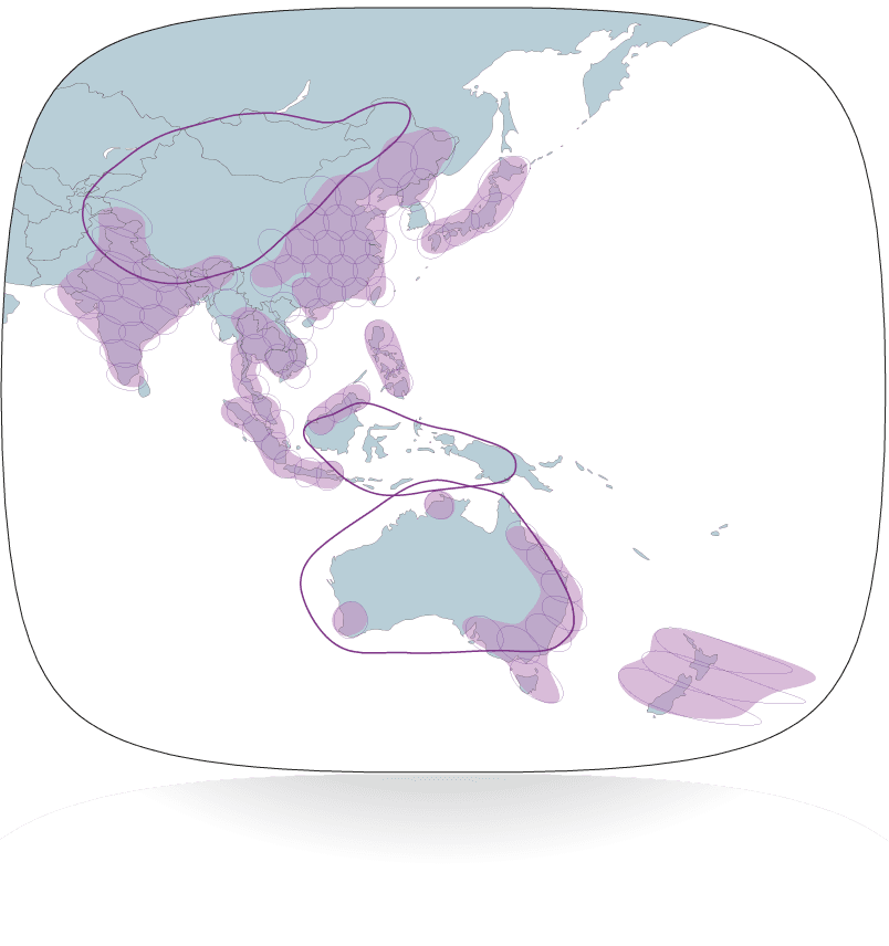 Thaicom-4 Coverage Service area